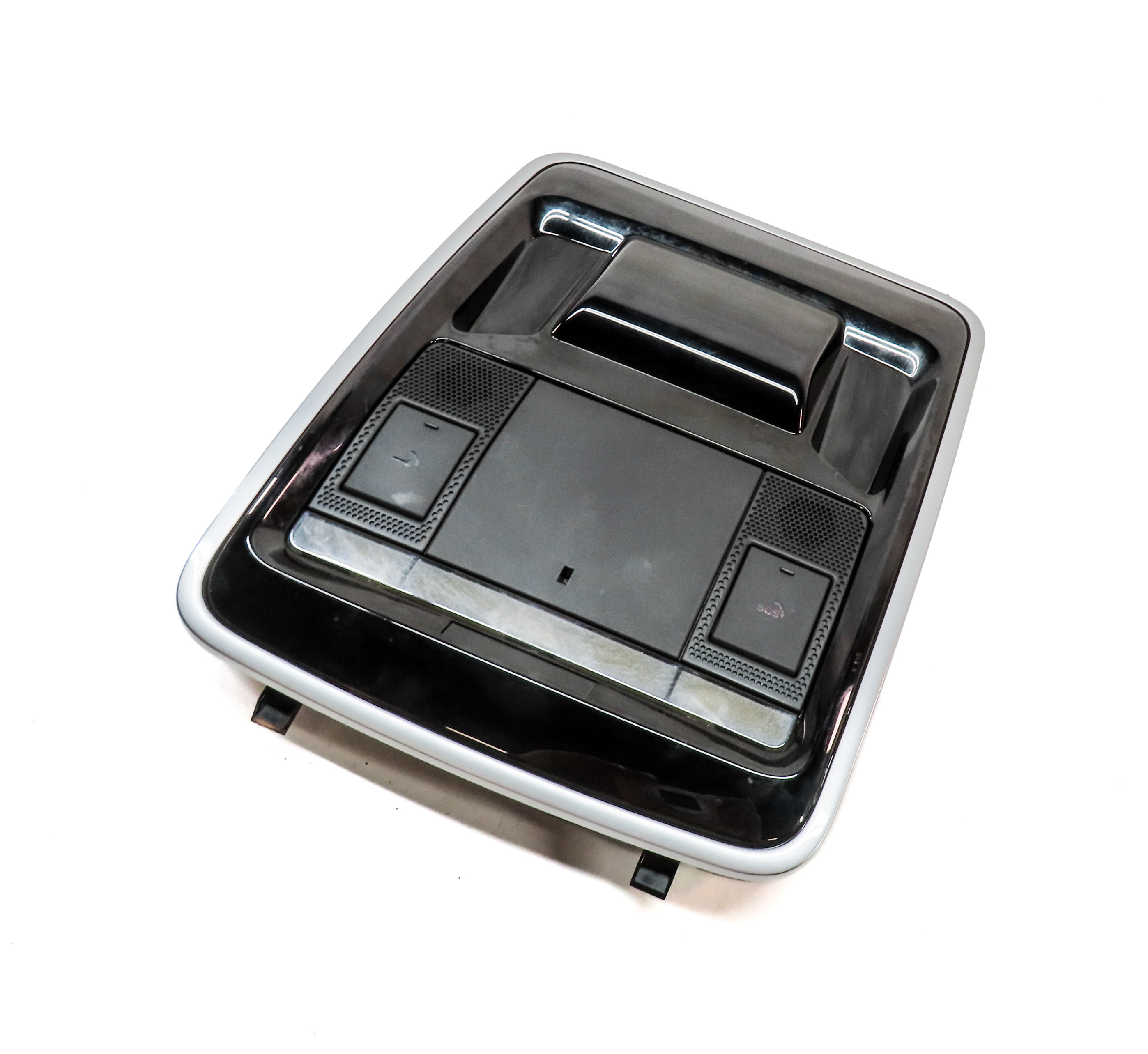2015 RANGE ROVER SPORT (L494) FRONT OVERHEAD DOMELIGHT LAMP w/SOS BUTTON (Black) — exact item pictured